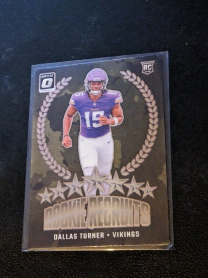 2024 Panini Donruss Optic - Rookie Recruits Dallas Turner #14 (RC) green insert
