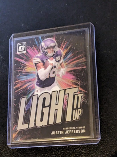 2024 Panini Donruss Optic - Light It Up Justin Jefferson #14 Parallel Insert