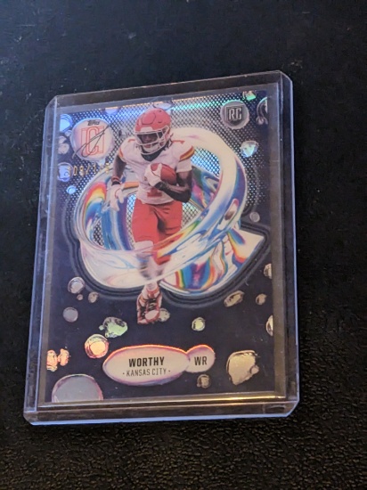 109/175 2024 Topps Signature Class Fluidity #F-8 Xavier Worthy RC INDIGO Parallel Insert