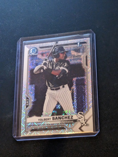 2021 Bowman #BCP-40 Yolbert Sanchez Mojo Refractor 1st Chicago White Sox