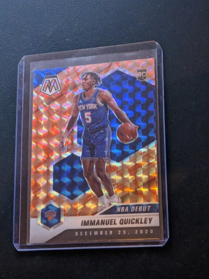 2020-21 Mosaic Immanuel Quickley #277 ORANGE Reactive Prizm RC-Knicks