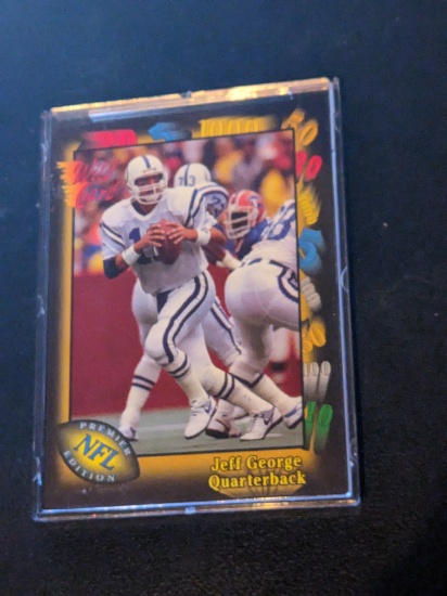 Jeff George 1991 Wild Card #1 10 Stripe