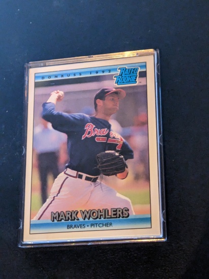1992 Donruss Rated Rookie #1 MARK WOHLERS Atlanta Braves RC
