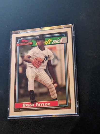 1992 Topps Baseball Brien Taylor #6 Rookie Draft Pick RC New York Yankees