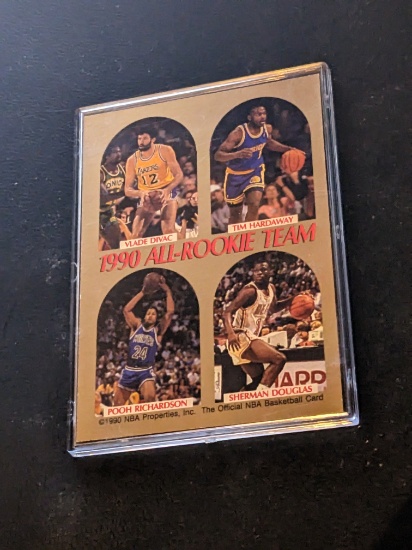1990 NBA Hoops All Rookie Team Vlade Divac Tim Hardaway Pooh Richardson RC HOF