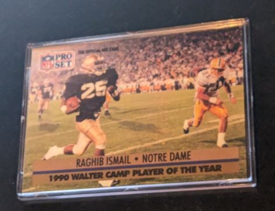 RAGHIB Rocket ISMAIL #36 PRO 91 SET NFL Notre Dame POTR RC Card