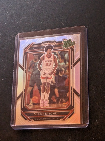 2023-24 Panini Prizm Draft Picks Rated Prospect Silver Prizm #6 Dillon Mitchell
