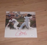 Carlos Baegra autographed 8x10 photo with JSA COA