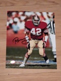 Ronnie lott autographed 8x10 photo with coa