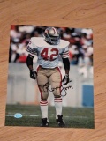 Ronnie Lott autographed 8x10 photo with coa