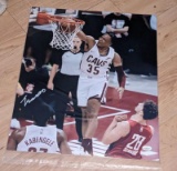 Isaac Okoro Signed 16x20 Photo Witnessed with coa