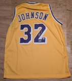 Magic Johnson autographed jersey with coa
