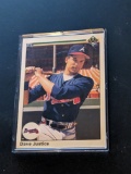 1990 Upper Deck Dave Justice Rookie Baseball Card #711