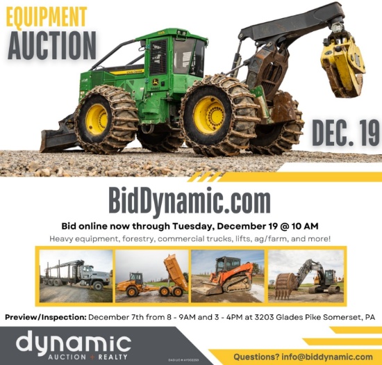 Year End Equipment Auction Construction, Truck, Ag