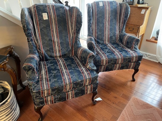 2 Wing Back Chairs