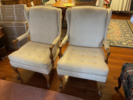 Pair of Upholstered Arm Chairs