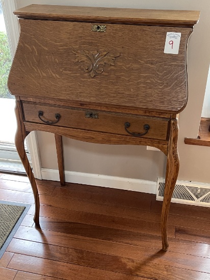 Oak Drop-Front Desk