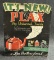 Its New PLAX Universal Finish Advertising Cardboard Easel Back w Poison Bottle