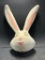4' Plastic Felt Wrapped Department Store Easter Bunny Head