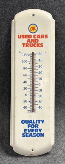 Ok Used Cars  Trucks 1950s Thermometer