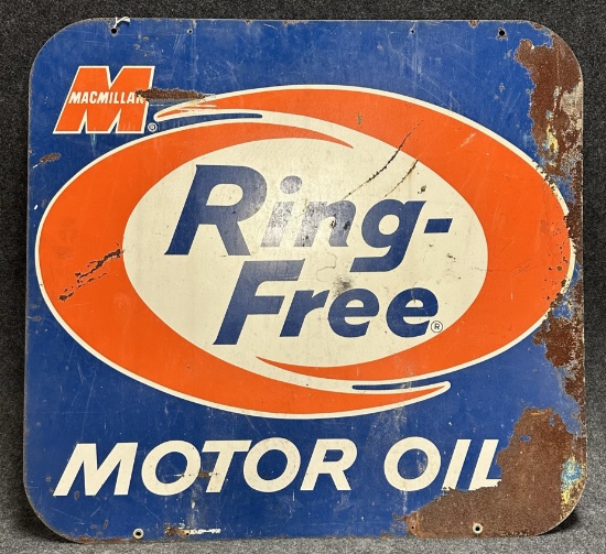 Macmillan Ring Free Motor Oil Double Sided Sign