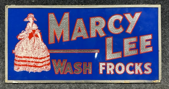 Marcy Lee Wash Frocks Foil Advertising Sign