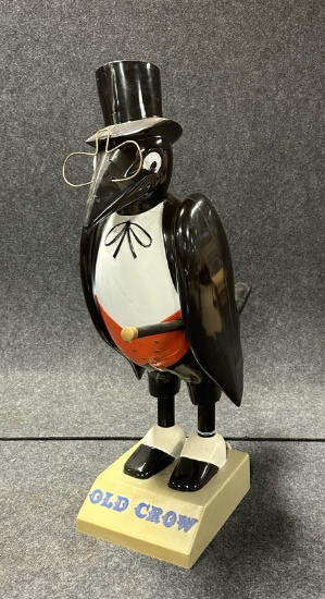 Old Crow Whiskey General Store Countertop Advertising Plastic Display