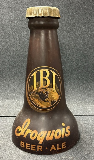 IBI Iroquois Beer Ale Fiberglass Bar Advertising Sign
