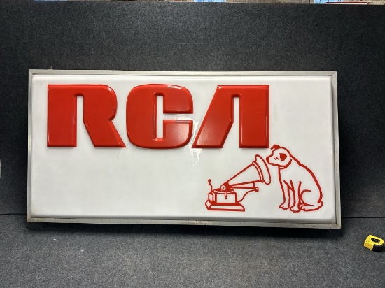RCA Victor 6' Plastic Lighted Advertising Sign