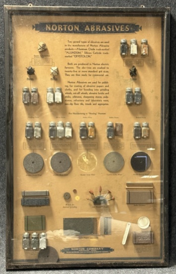 Norton Abrasives Behr Manning Metal  Glass Store Product Display