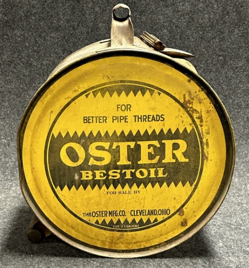 Oster Bestoil Cleveland Ohio Rocker 5 Gallon Motor Oil Can