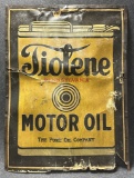 Tiolene Motor Oil Pure Oil Co Kemper Thomas Advertising Cardboard Metal Framed Sign