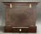 Early 19th Century Table Top Writing Desk w Folding Lid  Wonderful Alligator Finish