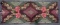Large Antique Floral Pattern Hooked Rug