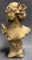 Art Noveau Era Figural Ladies Bust Signed By Lete