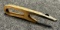 19th C Hand Made Fisherman's Mackerel Plow w Inlaid Lead Diamond Decoration