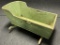 19th Century Green Painted Childs Cradle w Dovetailed Corners