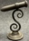 Antique Wrought Iron Early 19th Century Pivoting Wall Mounted Candlestick