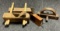Lot of 3 Antique Tools Outrigger  Ornate Maple Block Plane  Inlay Cutter