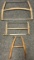 Lot of 3 Original Hand Carved Early to Mid 1800s Saws