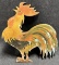Antique Carnival Wooden Painted Rooster