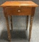 19th Century Twisted Leg One Drawer Nightstand