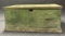 Antique 19th Century Green Painted Carpenters Trunk