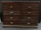 Antique 8 Drawer Eastlake Jewelry Store Wooden Cupboard