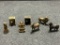 Lot of 7 Antique Cast Iron Kenton Coin Banks Billiken Donkey Lion Horse  Buildings