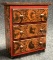 3 Drawer Grain Painted Miniature Dresser by Claudia Hopf Kennebunk Maine 