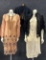 Lot 3 Ladies Clothing Victorian Jacket  2 Art Deco Flapper Dresses