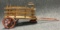 Antique Turn of the Century Wooden Post  Rail Rear Wheel Toy Wagon