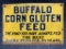 Antique Buffalo Corn Gluten Singled Sided Tin Advertising Sign