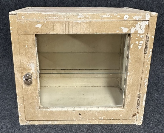 Early Wooden Medical Cabinet
